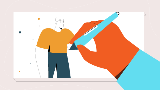 Design stage illustration for an explainer video project